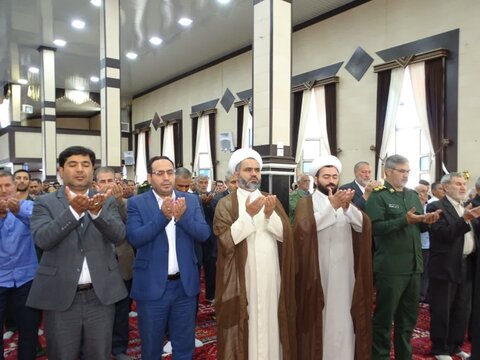 تصاویر/ آیین عبادی سیاسی نماز جمعه چهاربرج