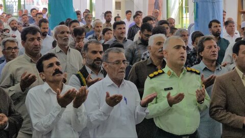 تصاویر/ اقامه نماز جمعه شهر ریگان