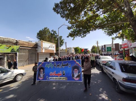 تصاویر/ راهپیمایی بشارت نصر در شهرستان شاهین دژ
