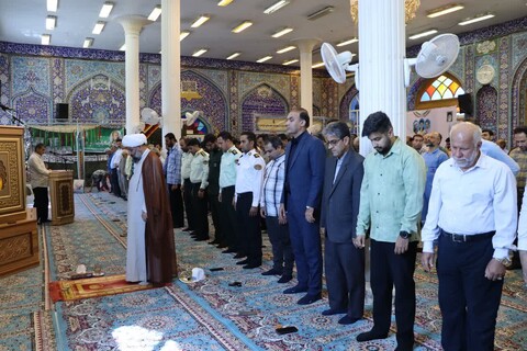 نماز جمعه خارگ به روایت تصویر