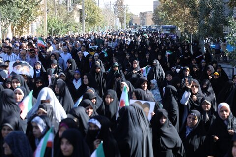 تصاویر/ راهپیمایی بشارت نصر  در حمایت از مردم مقاوم و قهرمان فلسطین در ارومیه