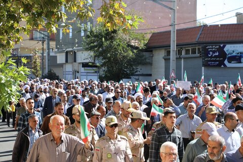 تصاویر/ راهپیمایی بشارت نصر  در حمایت از مردم مقاوم و قهرمان فلسطین در ارومیه