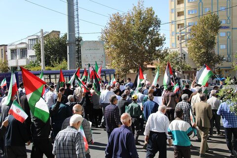 تصاویر/ راهپیمایی بشارت نصر  در حمایت از مردم مقاوم و قهرمان فلسطین در ارومیه