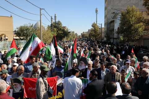 تصاویر/ راهپیمایی بشارت نصر  در حمایت از مردم مقاوم و قهرمان فلسطین در ارومیه