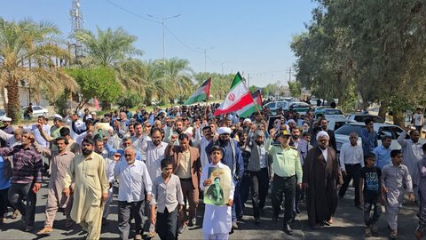تصاویر/ راهپیمایی بشارت نصر شهر ریگان