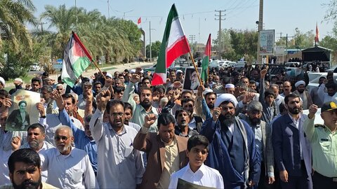 تصاویر/ راهپیمایی بشارت نصر شهر ریگان