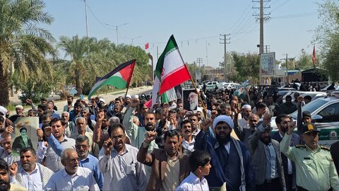 تصاویر/ راهپیمایی بشارت نصر شهر ریگان