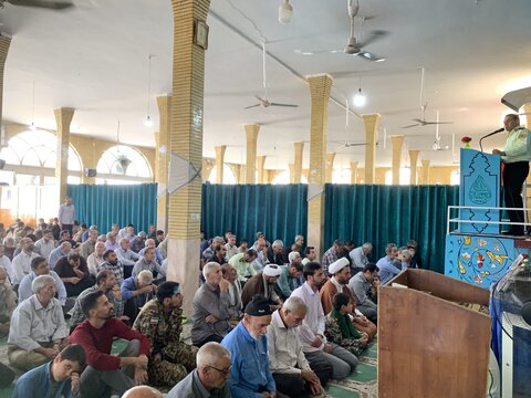 تصاویر/ اقامه نماز جمعه و راهپیمایی بشارت نصر شهر اختیارآباد