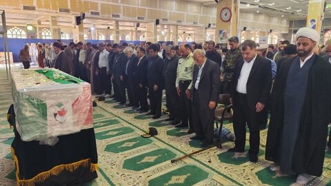 تصاویر وداع  باشکوه با شهید سرافراز انتظامی سرهنگ غلامرضا جمشیدی‌پور