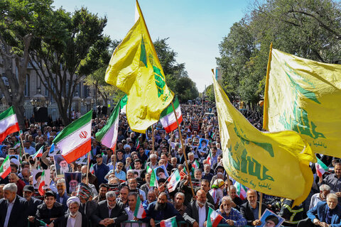 تصاویر/ راهپیمایی «بشارت نصر» در حمایت از ملت مقاوم و قهرمان فلسطین در تبریز