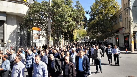 تصاویر/ راهپیمایی «بشارت نصر» در حمایت از ملت مقاوم و قهرمان فلسطین در اسکو