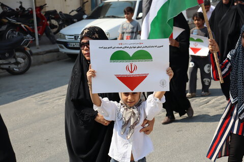 تصاویر/ راهپیمایی بشارت نصر در بندر دیّر