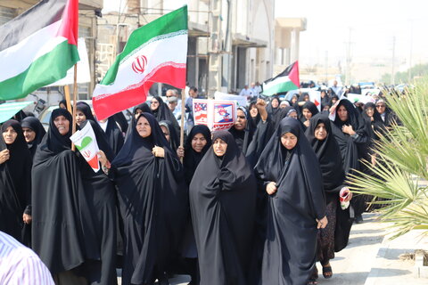 تصاویر/ راهپیمایی بشارت نصر در بندر دیّر