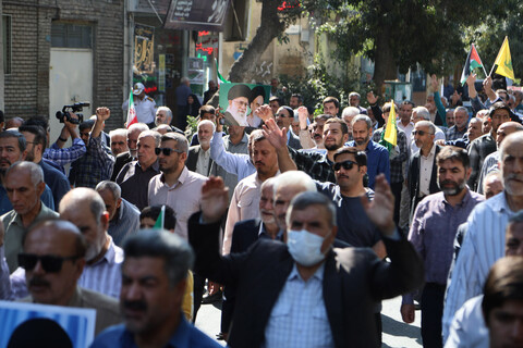 تصاویر / راهپیمایی «بشارت نصر» در همدان