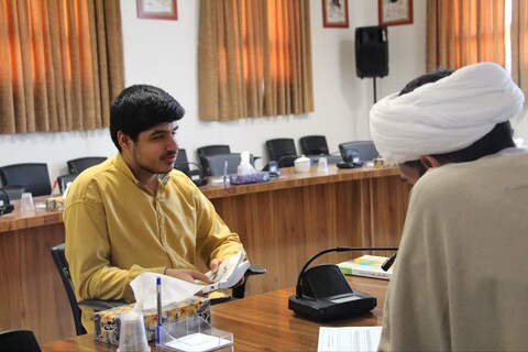 تصاویر| مصاحبه مستعدین برتر حوزه علمیه بیرجند