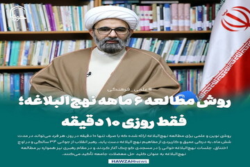 عکس نوشت| روش مطالعه ۶ ماهه نهج‌البلاغه؛ فقط روزی ۱۰ دقیقه