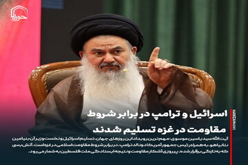 عکس نوشت| اسرائیل و ترامپ در برابر شروط مقاومت در غزه تسلیم شدند