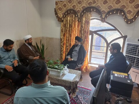 تصاویر|نشست صمیمی معاون تهذیب حوزه علمیه اصفهان با طلاب مدرسه امام حسین(ع)کوشک