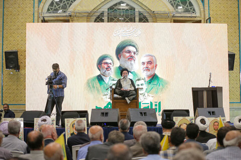 تصاویر / مراسم سالگرد شهادت رهبران جبهه مقاومت در قزوین برگزار شد