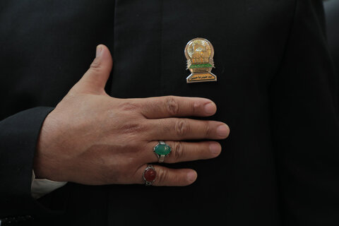 عکس/ مراسم غبارروبی امامزاده موسی مبرقع(ع)باحضور آیت الله اراکی