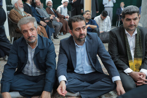 عکس/ مراسم غبارروبی امامزاده موسی مبرقع(ع)باحضور آیت الله اراکی