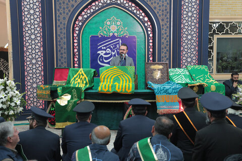 عکس/ مراسم غبارروبی امامزاده موسی مبرقع(ع)باحضور آیت الله اراکی