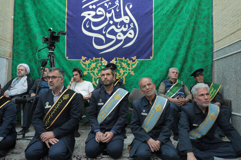 عکس/ مراسم غبارروبی امامزاده موسی مبرقع(ع)باحضور آیت الله اراکی