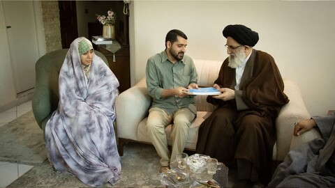 تصاویر/ تکریم و بازدید هفتگی امان جمعه همدان از علما، معمرین و مزدوجین طلبه استان البرز