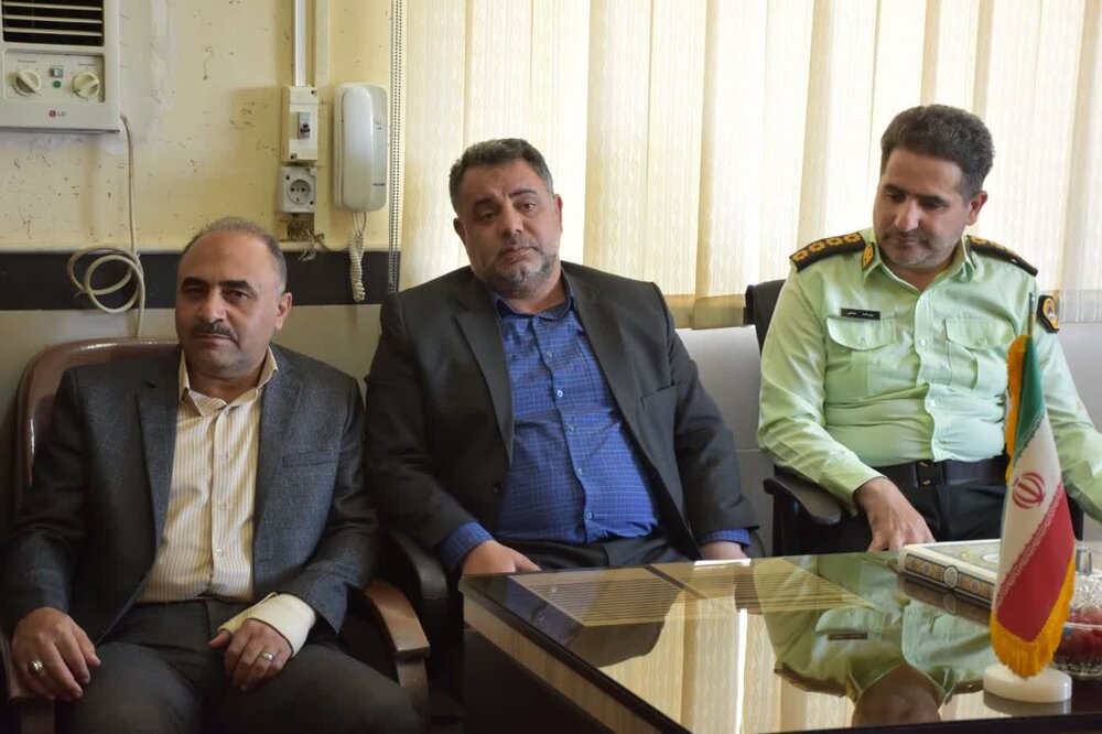 دیدار امام جمعه با فرمانده انتظامی نیاسر