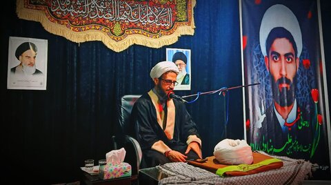 تصاویر/ برگزاری هیئت هفتگی طلاب مدرسه علمیه امام محمدباقر (ع) شاهین دژ