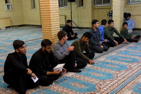 تصاویر/ مراسم هیئت هفتگی طلاب مدرسه علمیه تکاب