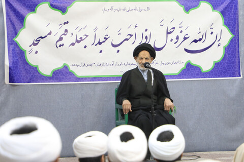 دیدار جمعی از طلاب شاغل در ادارات شهرستان بیرجند