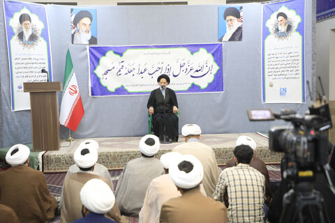 دیدار جمعی از طلاب شاغل در ادارات شهرستان بیرجند