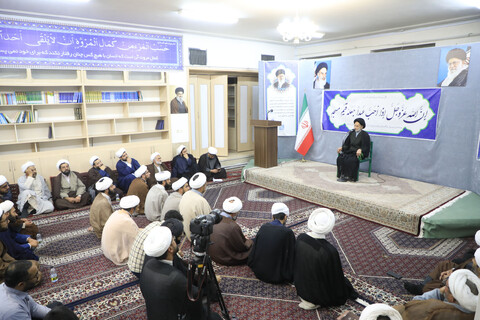 دیدار جمعی از طلاب شاغل در ادارات شهرستان بیرجند