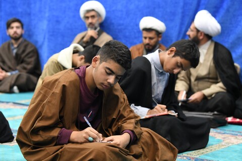 جلسه اخلاق طلاب مدرسه علمیه امام خامنه‌ای ارومیه
