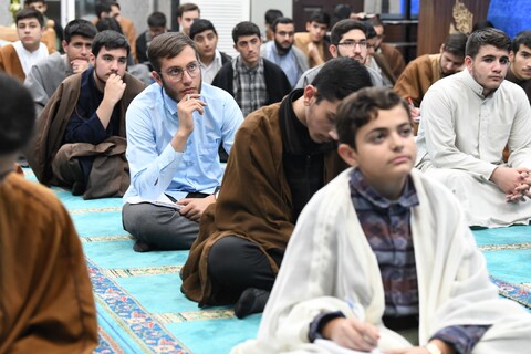 جلسه اخلاق طلاب مدرسه علمیه امام خامنه‌ای ارومیه
