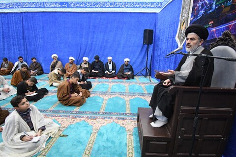 جلسه اخلاق طلاب مدرسه علمیه امام خامنه‌ای ارومیه
