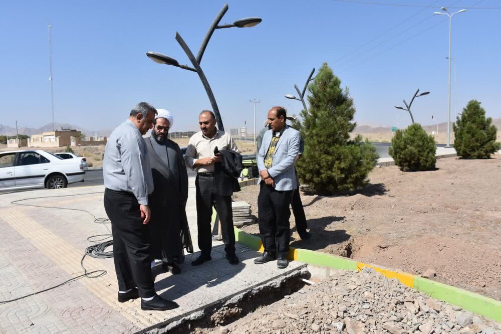 بازدید امام جمعه بخش نیاسر از پروژه‌های شهری+عکس