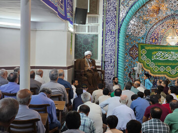 تصاویر/ درس اخلاق در مسجد ولیعصر(عج) محله مدائن تهران