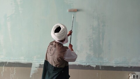 تصاویر/اردوی جهادی عمرانی طلاب در شهرستان ایذه برگزار شد