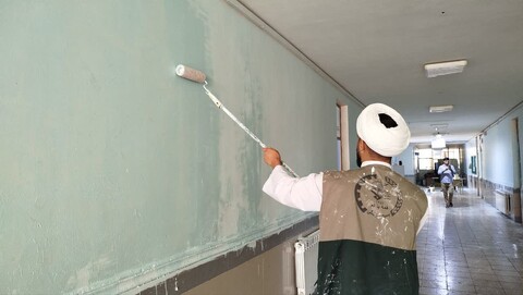 تصاویر/اردوی جهادی عمرانی طلاب در شهرستان ایذه برگزار شد