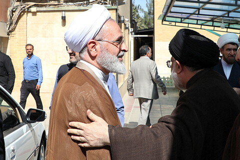 تصاویر/ بازدید آیت الله اعرافی از دادگستری کل استان قم