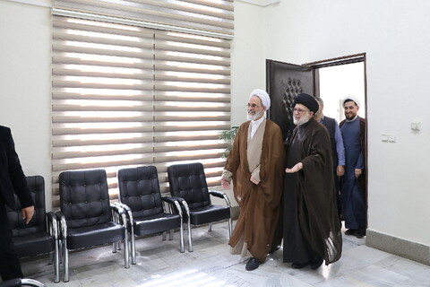 تصاویر/ بازدید آیت الله اعرافی از دادگستری کل استان قم