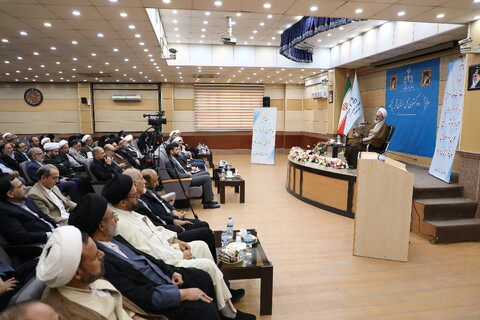 تصاویر/ بازدید آیت الله اعرافی از دادگستری کل استان قم