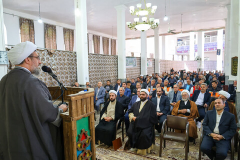 تصاویر | مراسم تکریم و معارفه امام‌جمعه شهرستان چاراویماق