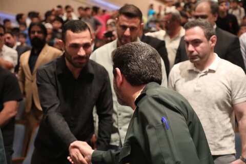 تصاویر/ تقدیر از تیم‌های کشتی آزاد و فرنگی توسط سپاه محمد رسول‌الله