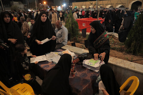 تصاویر/ برپایی موکب به مناسبت وفات حضرت موسی مبرقع(ع) در قم