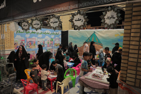 تصاویر/ برپایی موکب به مناسبت وفات حضرت موسی مبرقع(ع) در قم