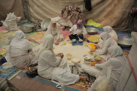 تصاویر/ برپایی موکب به مناسبت وفات حضرت موسی مبرقع(ع) در قم