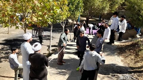 تصاویر/اردوی طلاب مدرسه علمیه امام صادق علیه‌السلام بیجار